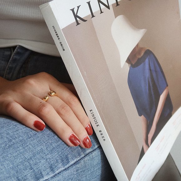 NEW 18K Gold Plated Open Irregular Ring - Picture 7 of 10